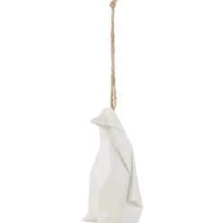 Gifi Animal origami en céramique blanc à poser ou à suspendre^ Décoration Sapin