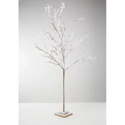 Gifi Arbre de Noël enneigé blanc effet neige H 150 cm^ Décoration Intérieure De Noël