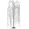 Gifi Arbre de Noël Saule pleureur lumineux 320 LED blanc froid H150cm^ Décoration Extérieure De Noël