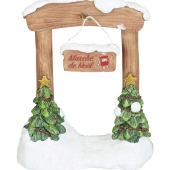 Gifi Arche marché de Noël décor sapin en résine^ Décoration Intérieure De Noël