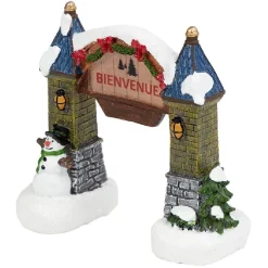 Gifi Arche pour village de noël intérieur 16x7,5xH15cm^ Décoration Intérieure De Noël