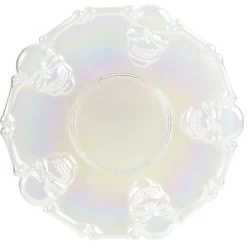 Outlet Gifi Assiette Halloween transparente crâne
