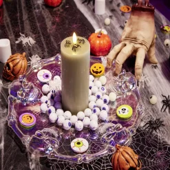 Outlet Gifi Assiette Halloween transparente crâne