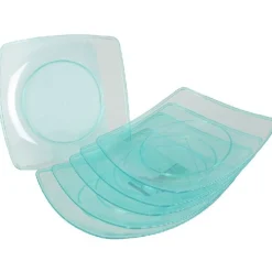 Clearance Gifi Assiette plastique bleu x4