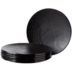 Sale Gifi Assiette plate effet ardoise x6