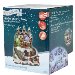 Gifi Atelier du Père Noël animé lumineux et musical^ Décoration Intérieure De Noël