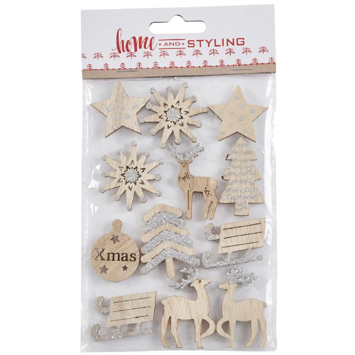 Clearance Gifi Autocollants thème Noël argentés