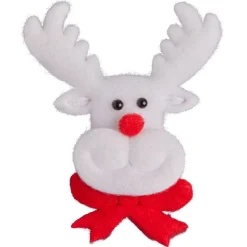 Outlet Gifi Badge lumineux Noël rouge et blanc - 4 modèles