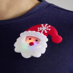 Outlet Gifi Badge lumineux Noël rouge et blanc - 4 modèles