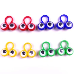 Sale Gifi Bague oeil jaune vert bleu rouge x8