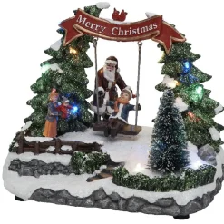 Gifi Balançoire lumineuse 16 LED^ Décoration Extérieure De Noël