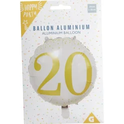 Sale Gifi Ballon alu 20 ans Ø46cm