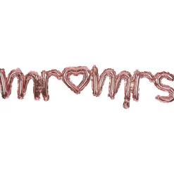 Outlet Gifi Ballon alu Mr Mrs argenté et rose gold L120cm