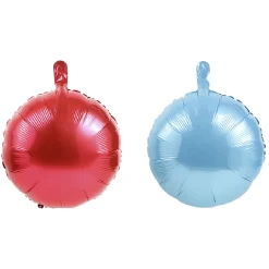 Sale Gifi Ballon aluminium bleu et rouge x 2