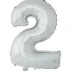 Outlet Gifi Ballon chiffre 2 aluminium