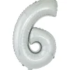 Clearance Gifi Ballon chiffre 6 en aluminium