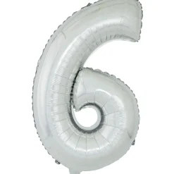 Clearance Gifi Ballon chiffre 6 en aluminium