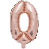 Best Gifi Ballon chiffre 0 rose gold 33cm