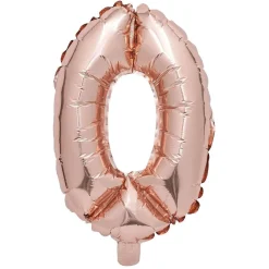Best Gifi Ballon chiffre 0 rose gold 33cm