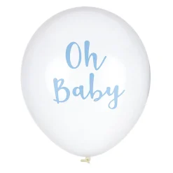 Outlet Gifi Ballon décor Baby rose ou bleu x6