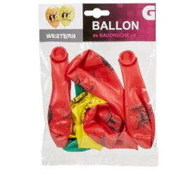 Best Gifi Ballon de baudruche ambiance western x8