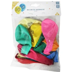Sale Gifi Ballon de baudruche anniversaire 50 ans multicolore x10