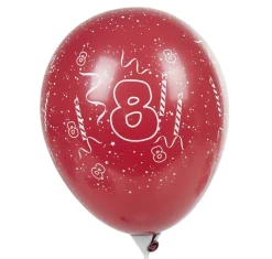 Sale Gifi Ballon de baudruche chiffre 8 multicolore x8