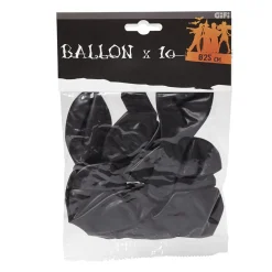 Outlet Gifi Ballon de baudruche noir Halloween x10