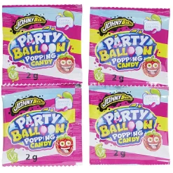 Outlet Gifi Ballon de fête x2 avec sachet de poudre pétillante x4