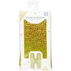 Outlet Gifi Ballon forme lettre H, aluminium