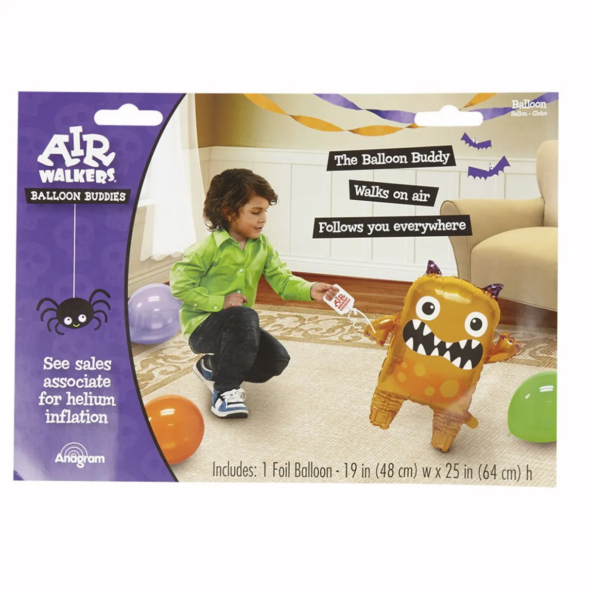 Clearance Gifi Ballon hélium monstre orange