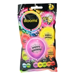 Best Gifi Ballon led coloré Happy Birthday x 5