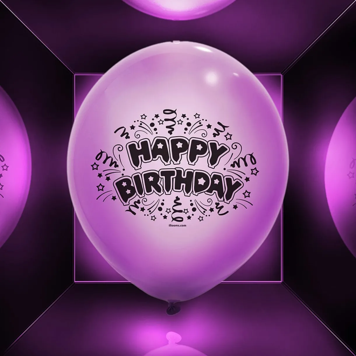 Best Gifi Ballon led coloré Happy Birthday x 5