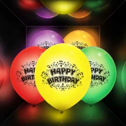 Best Gifi Ballon led coloré Happy Birthday x 5