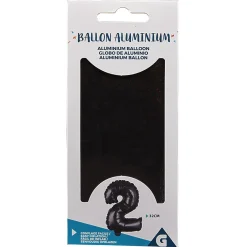 Sale Gifi Ballon noir chiffre 2
