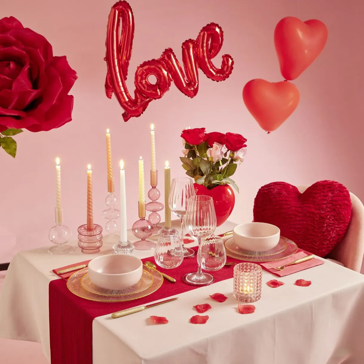 Clearance Gifi Ballon rouge en forme de coeur x8