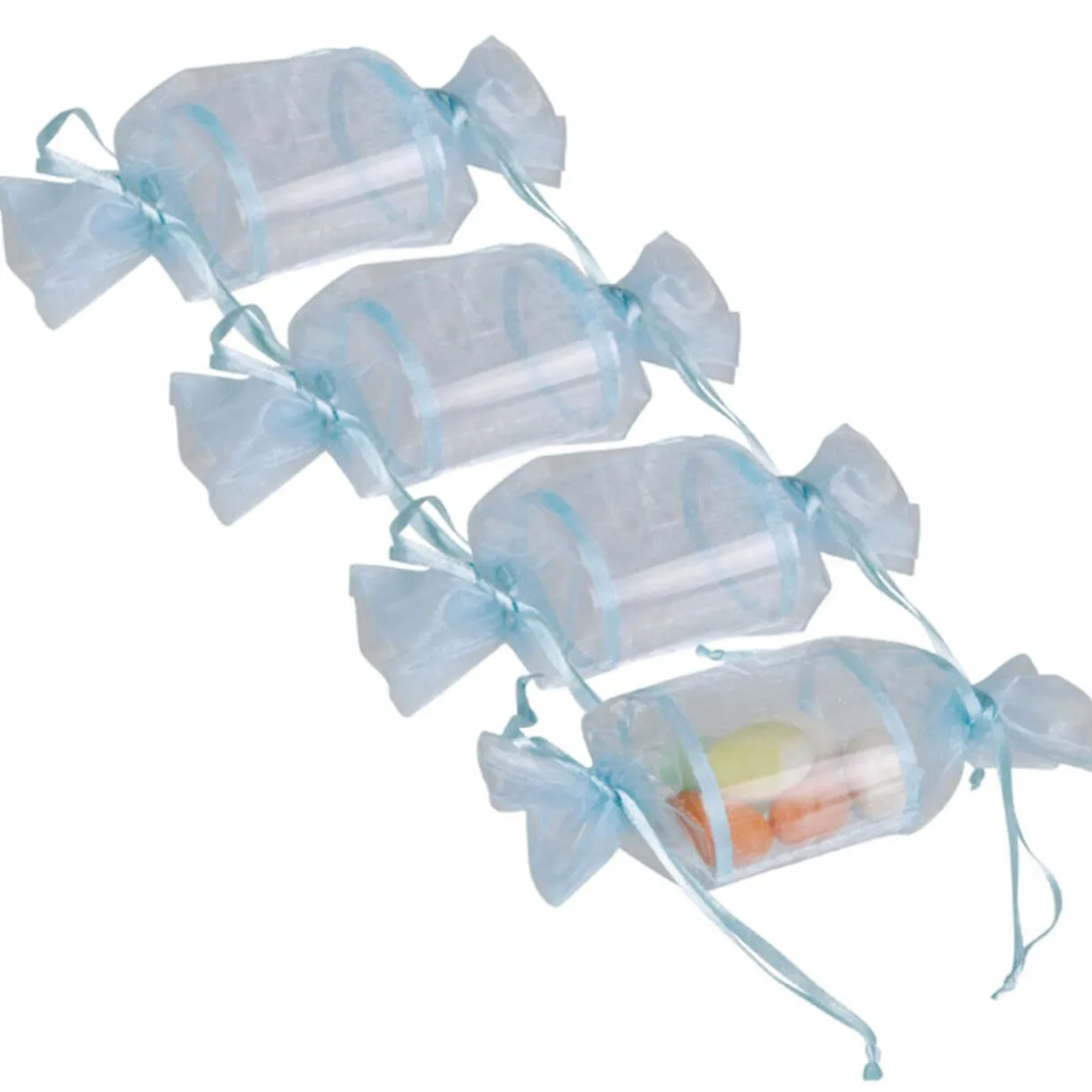 Outlet Gifi Ballotin à dragées bleu x4