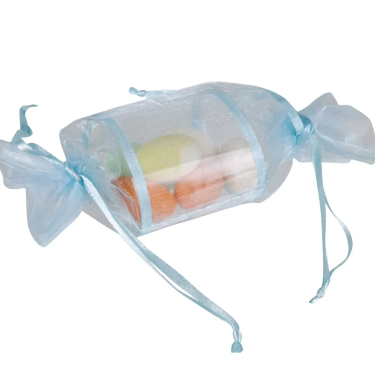 Outlet Gifi Ballotin à dragées bleu x4