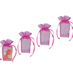 Outlet Gifi Ballotin à dragées rose fuchsia x4