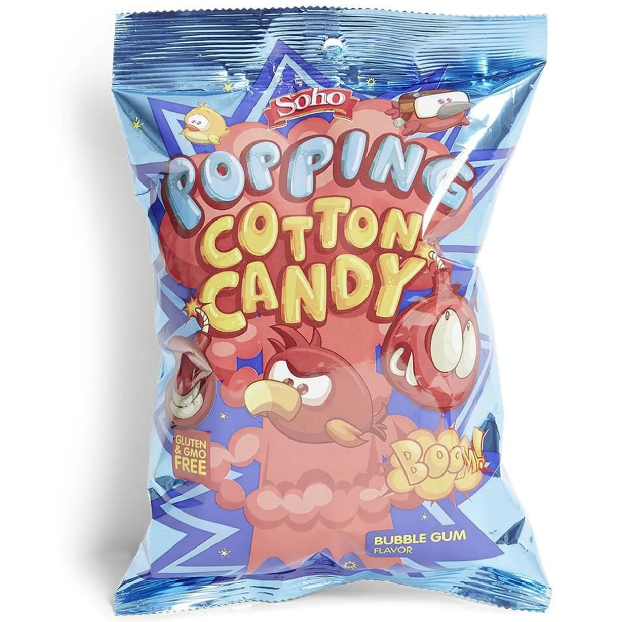 Sale Gifi Barbe à papa pétillante Soho saveur bubble gum 75g