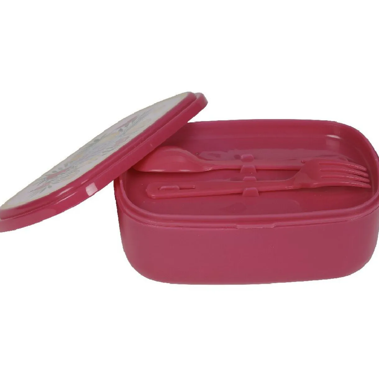 Sale Gifi Bento rose décor fruits exotiques multicolores