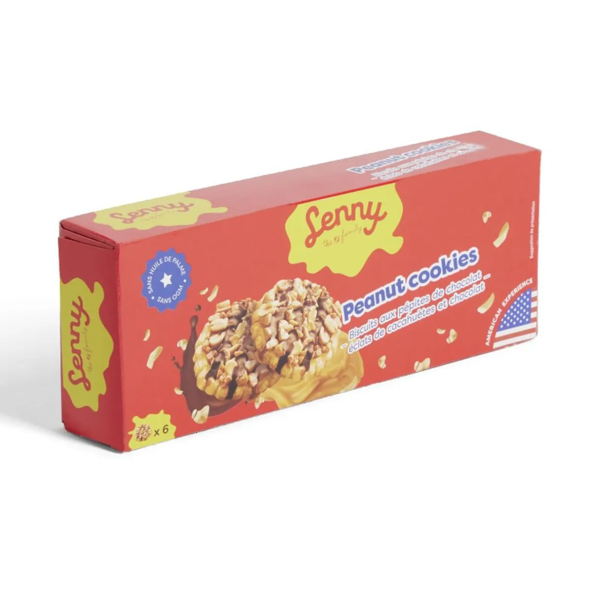 Hot Gifi Biscuits Lenny pépites de chocolat et éclats de cacahuète 150gr