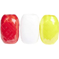 Gifi Bolduc Noël blanc rouge et jaune 10m x3^ Loisirs Créatifs Et Emballage Cadeau