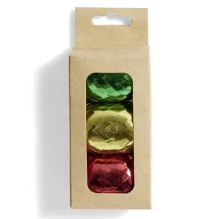 Gifi Bolduc vert rouge et doré brillant 10m x3^ Loisirs Créatifs Et Emballage Cadeau