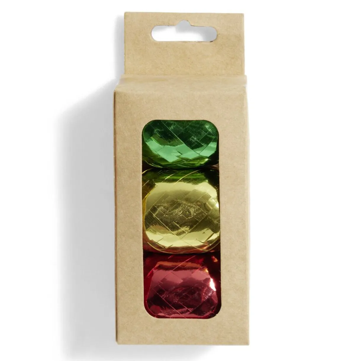 Gifi Bolduc vert rouge et doré brillant 10m x3^ Loisirs Créatifs Et Emballage Cadeau