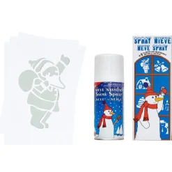 Gifi Bombe de neige avec pochoir^ Décoration De Fenêtre