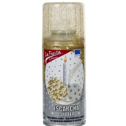 Gifi Bombe de Noël pailletée dorée^ Décoration De Fenêtre