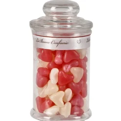 Outlet Gifi Bonbon jarre coeur Rose et Blanc125g