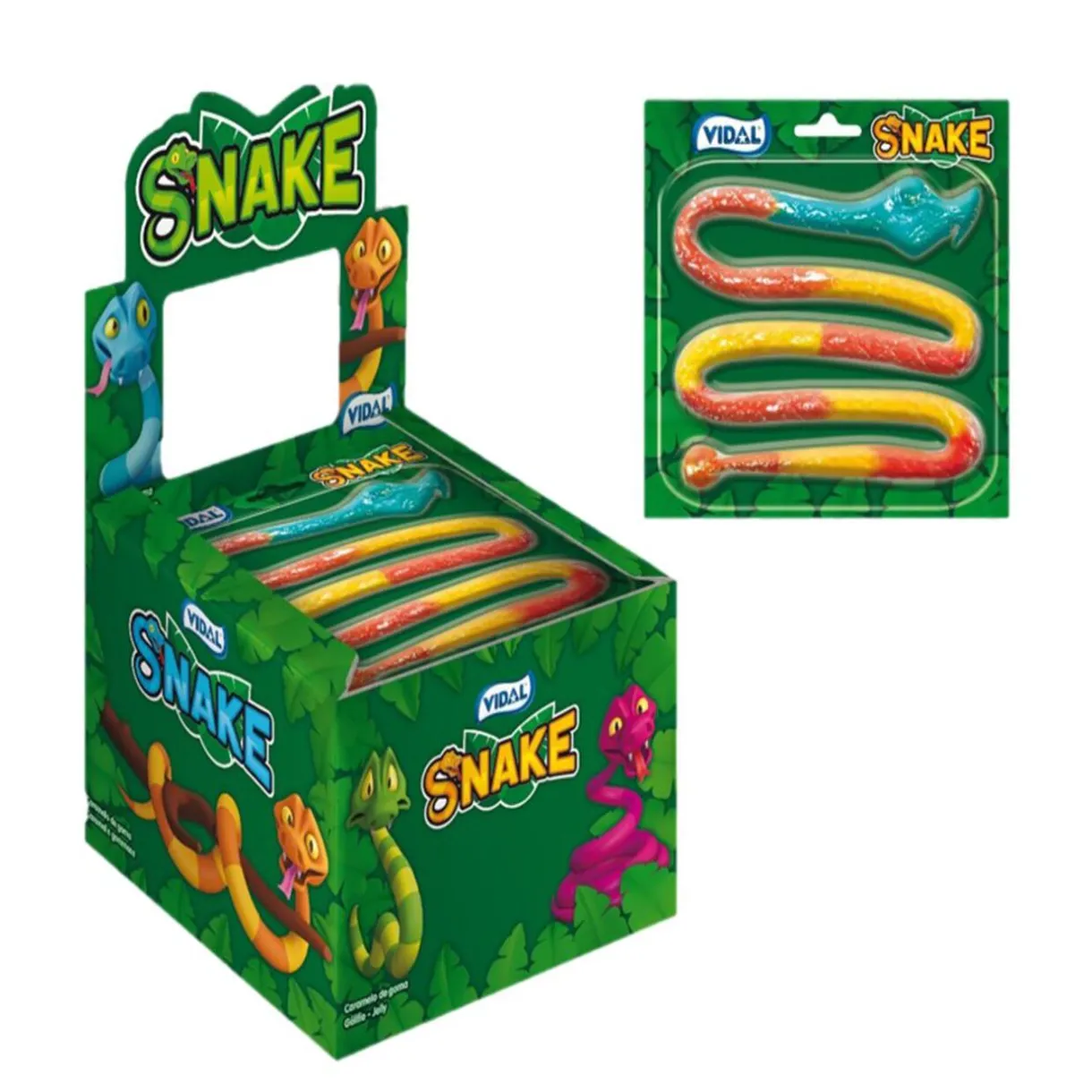 New Gifi Bonbon serpent géant 1m Vidal Snake Jelly 66gr