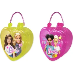 Gifi Bonbons et autocollants Barbie dans boîte forme coeur 10g